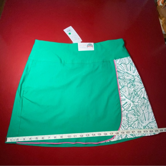 Lady Hagen Golf Skort Women's Size XL Skort Green NWT Tummy Control preppy - Picture 4 of 9